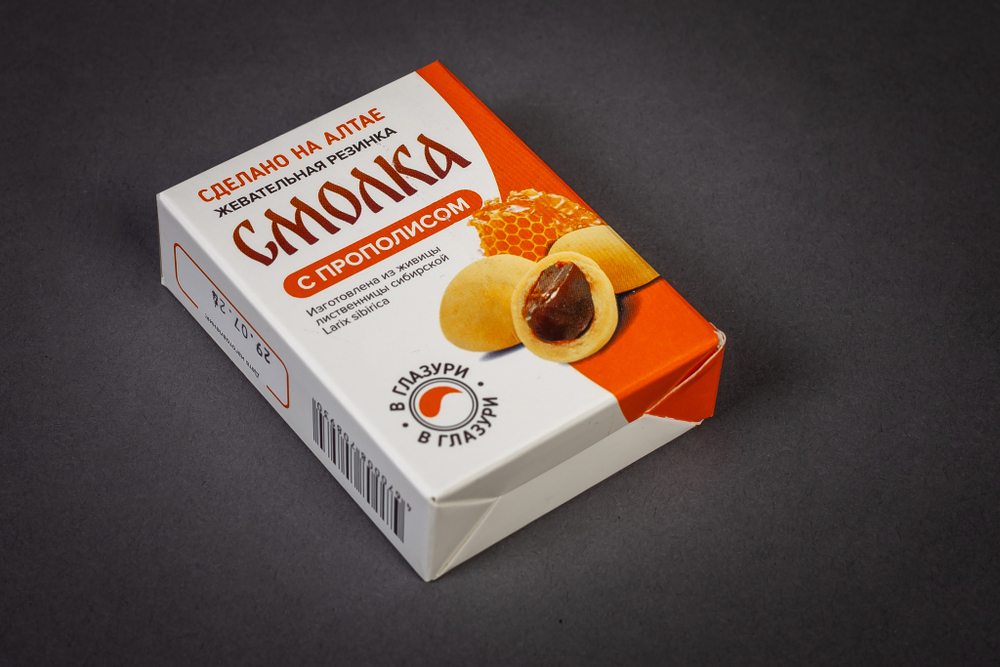 Жевательная резинка смолка с прополисом