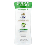 Dove, Advanced Care, дезодорант-антиперспирант, свежесть, набор из 2 шт. по 74 г (2,6 унции)
