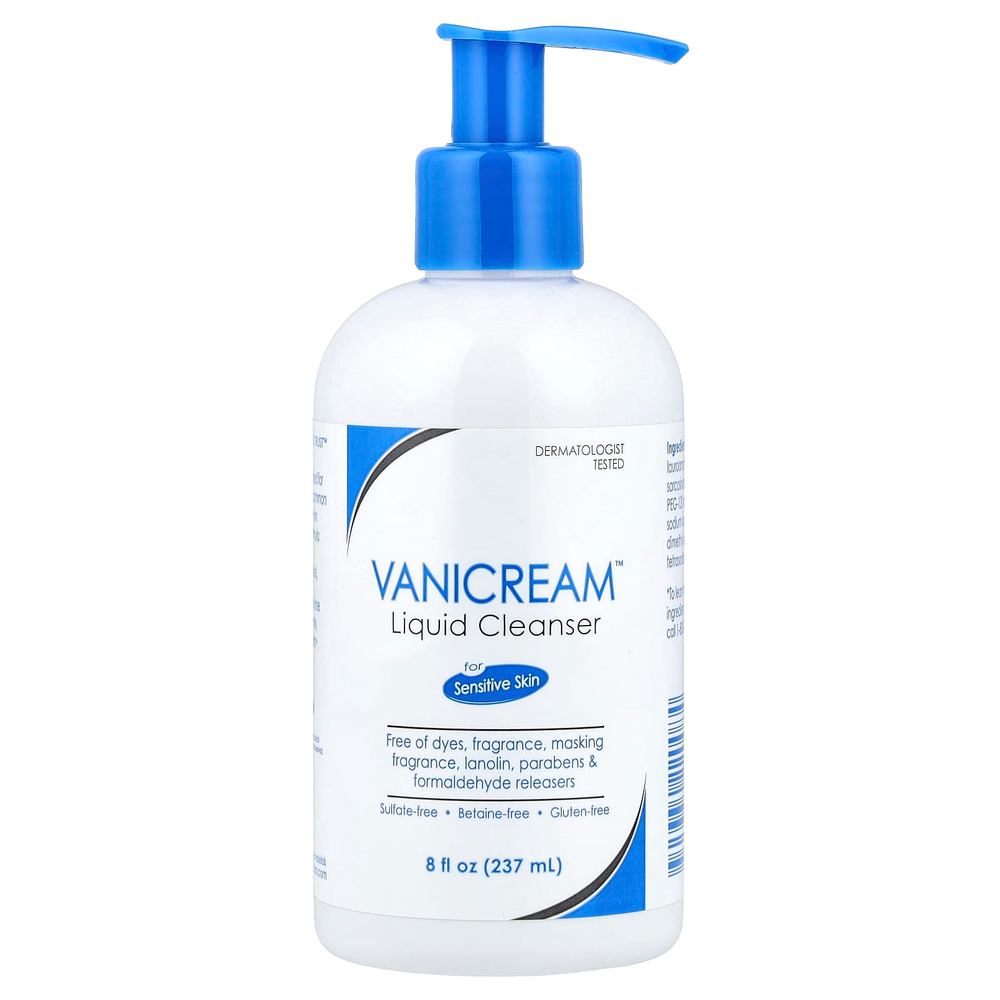 Vanicream, жидкое очищающее средство, для чувствительной кожи, без отдушки, 237 мл (8 жидк. унций)
