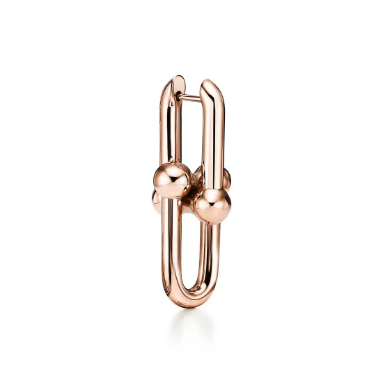 Tiffany HardWear Large Link Earrings в розовом золоте