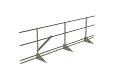 Кровельное ограждение Fachmann KO/SK/SN-800-2-3000 Фальцевый крепеж RAL