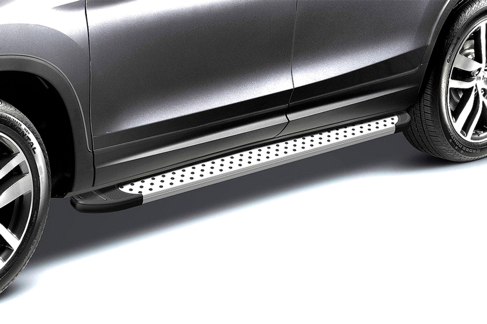 Комплект алюминиевых порогов Arbori Standart Silver 1700 для KIA Sorento 2013-нв