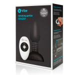 Черная анальная премиум-пробка с римминг эффектом b-Vibe Rimming Petite BV-006-BLK