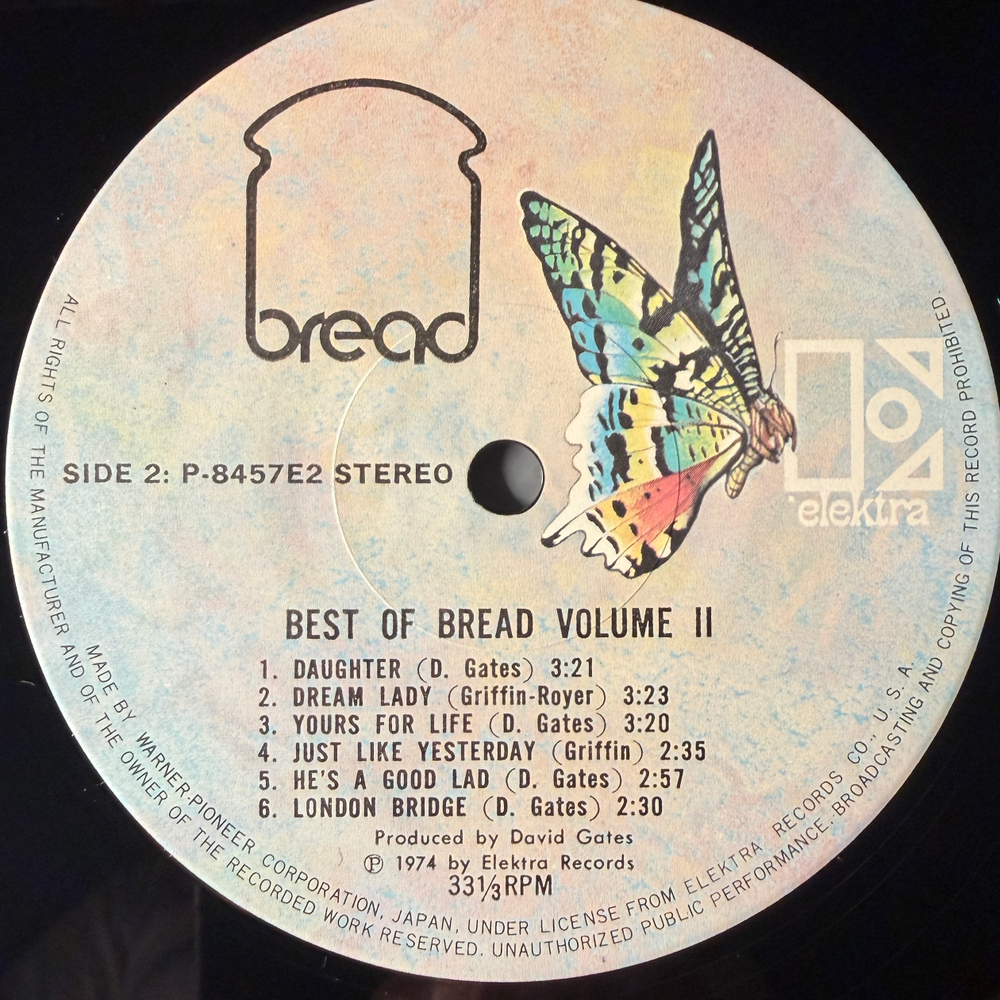 Bread – The Best Of Bread Volume Two (Япония 1974г.)