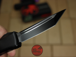 Нож Microtech UTX-85 T/E - черная рукоять, танто клинок, черный RK-392