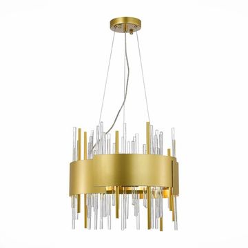 Люстра подвесная 8*E14 SL1633.203.08 матовое золото Olvera ST-Luce