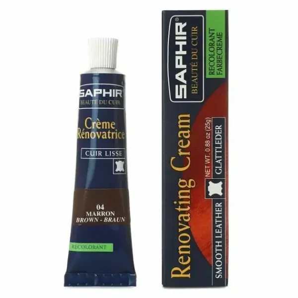 Жидкая кожа Saphir Creme Renovatrice, 25мл, коричневый [004]