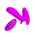 Лиловый мультифункциональный вибратор Baile Remote Control Massager BI-014850W