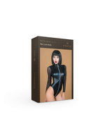 Боди с молнией до поясницы из материала wet look (My Shadow) (L/XL)