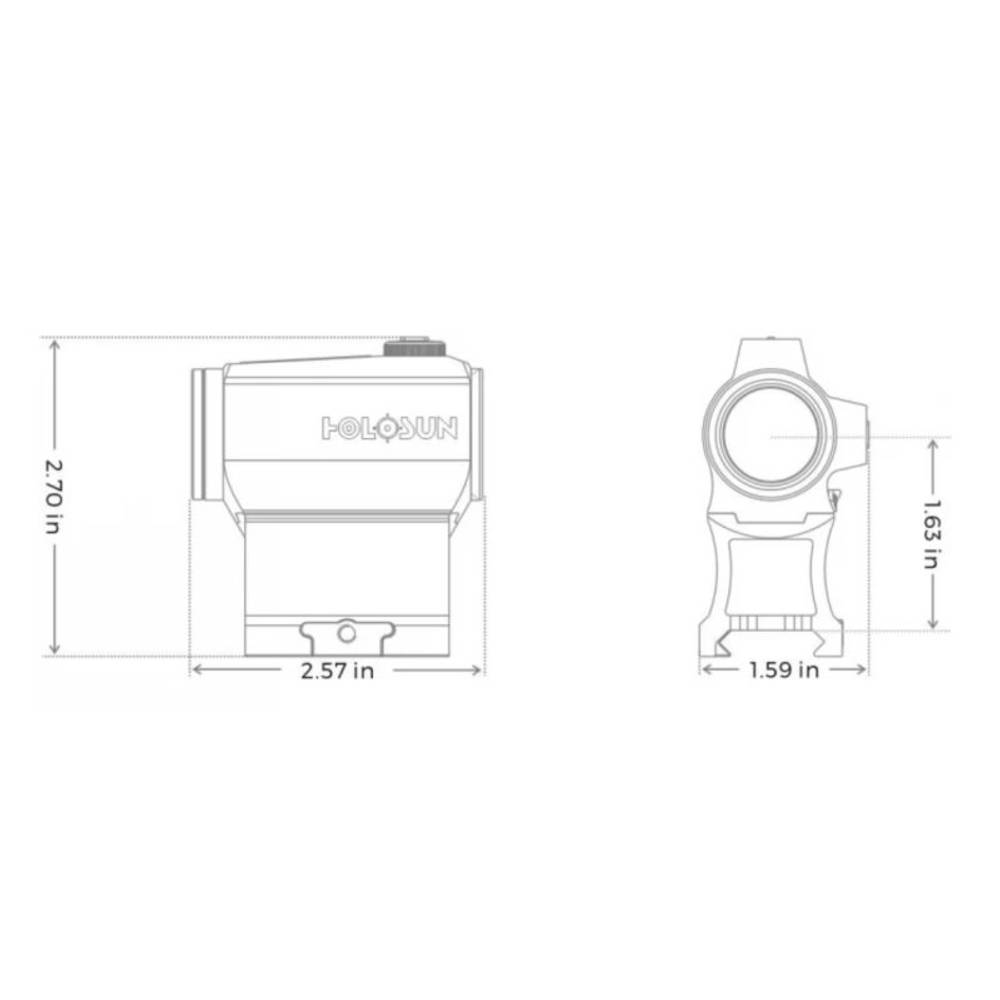 Коллиматорный прицел Holosun Micro HS403B