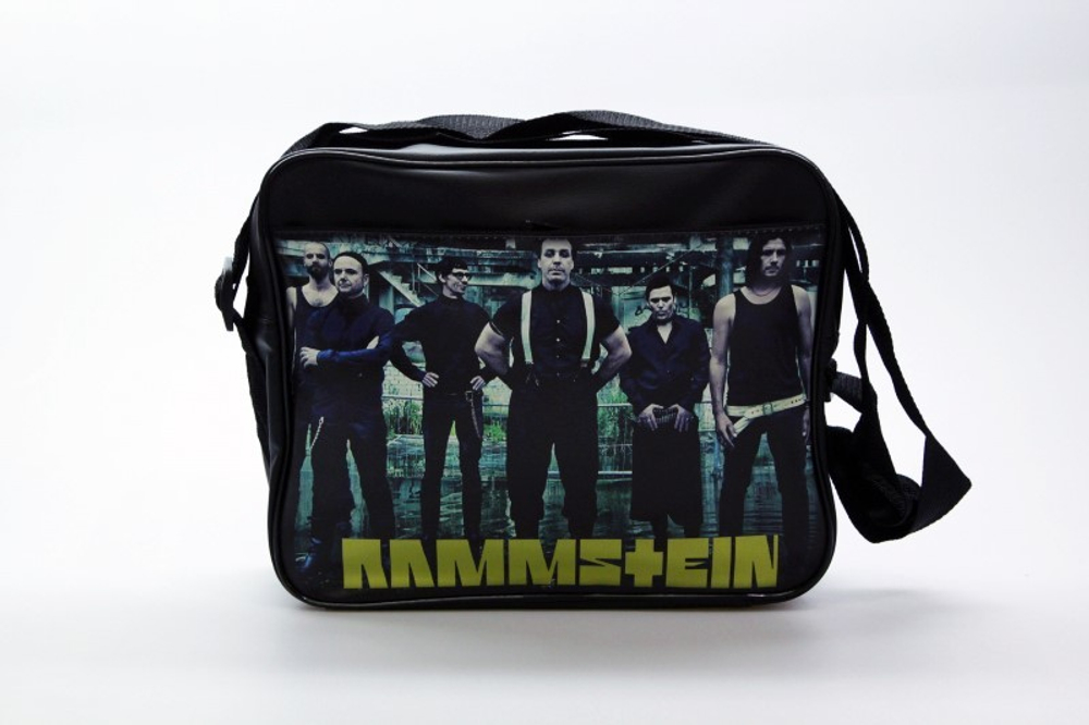 Сумка Rammstein группа на фоне завода