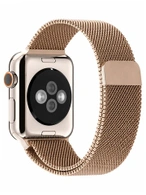 Ремешок Gurdini Milanese Loop (миланский сетчатый-07) Apple Watch 42mm/44mm Champagne Gold