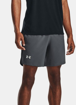 Мужские теннисные шорты Under Armour Launch SW 7" Short - pitch gray/reflective