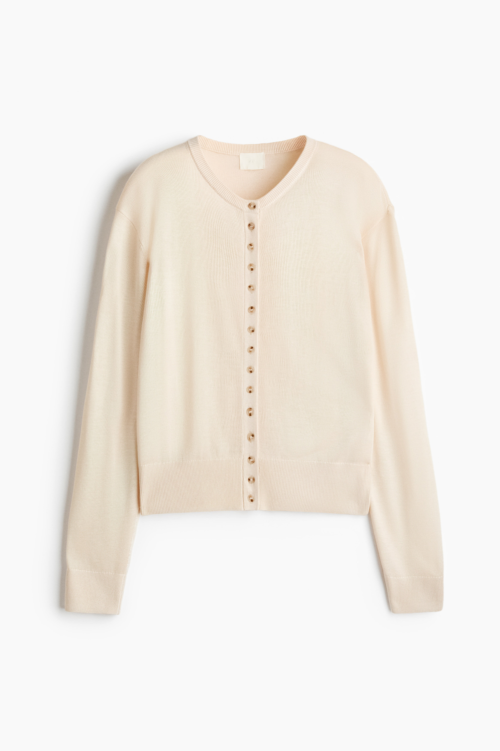 Тонкий трикотажный кардиган — Тёмно-серый меланж - H&M