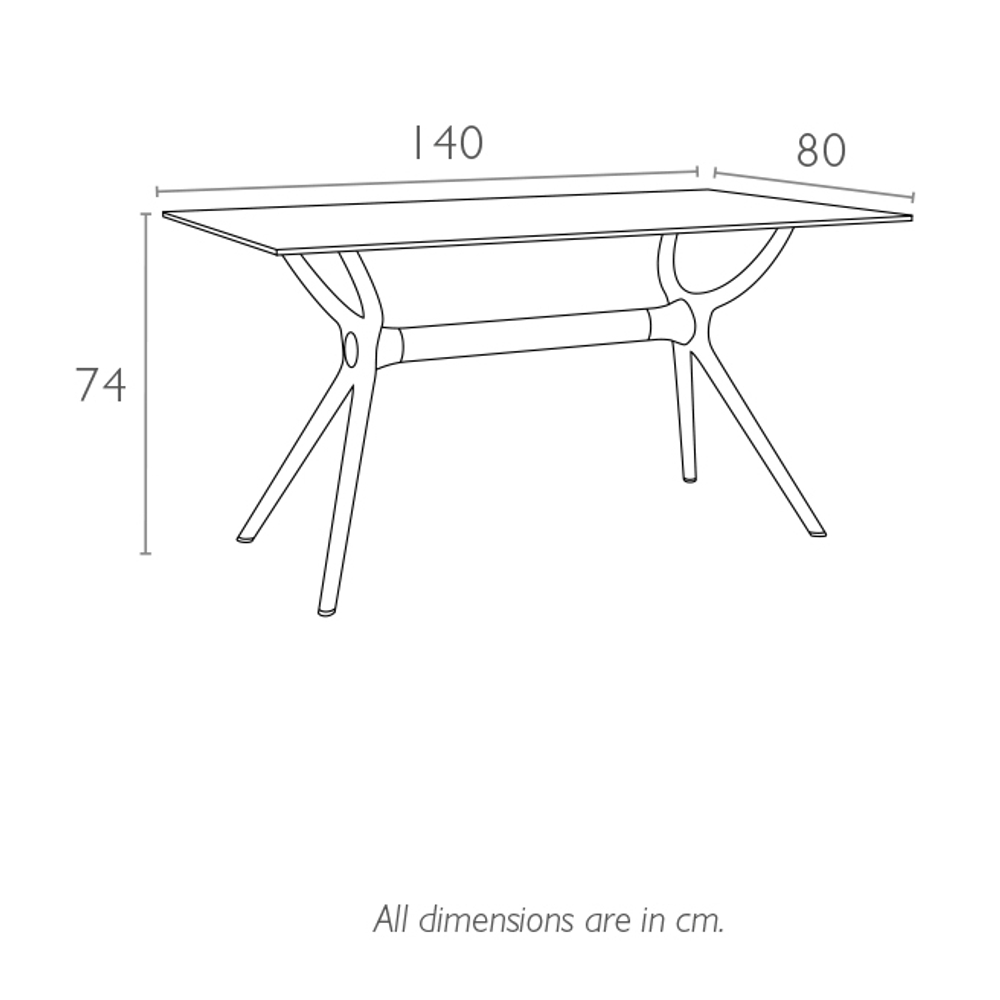 Стол пластиковый Air Table 140
