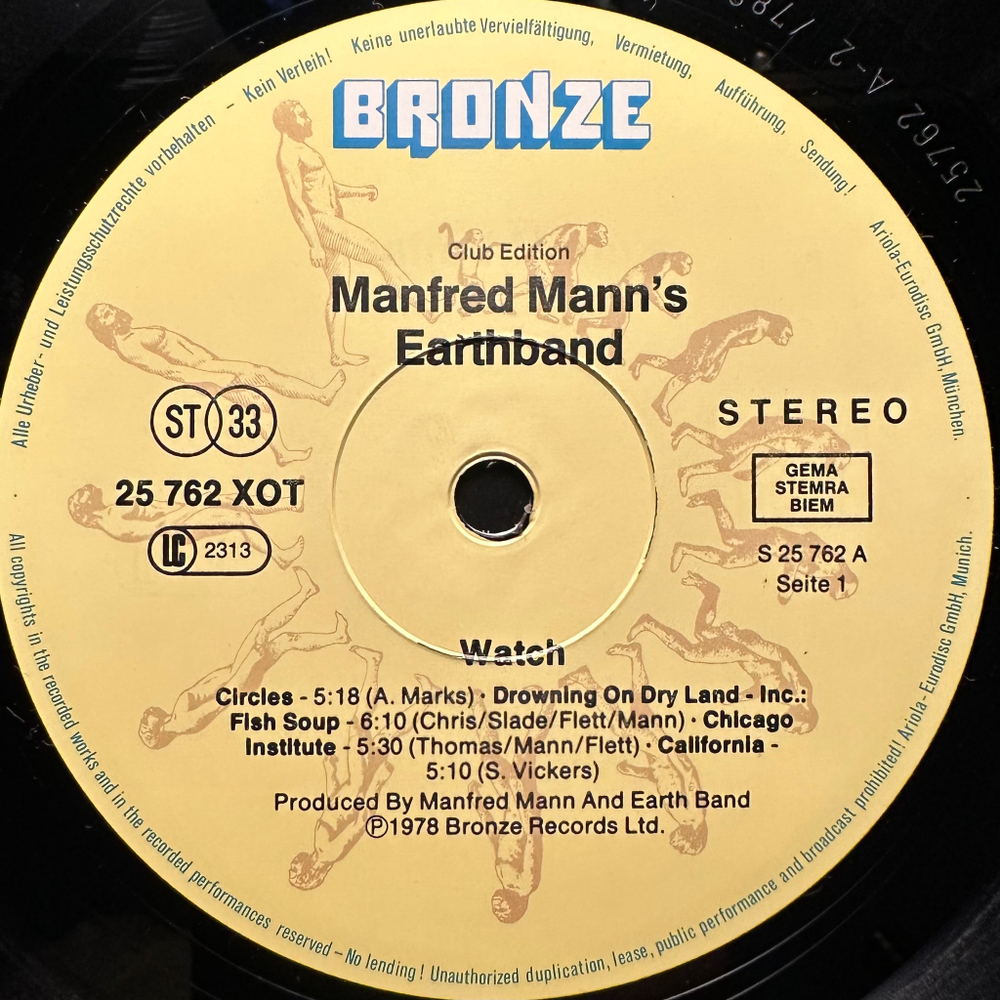 Manfred Mann's Earthband - Watch (Европа)