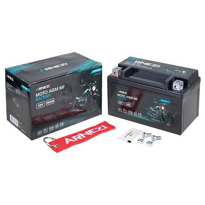 Аккумулятор ARNEZI мото AGM 10 А/ч прямой L+ 150x87x95 EN 120 А