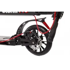 Складной двухколёсный самокат Micar Storm Pro 200 мм с двумя амортизаторами и ручным дисковым тормозом, черный