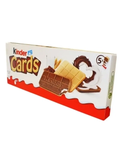Шоколадно-молочное печенье с какао начинкой Kinder Cards