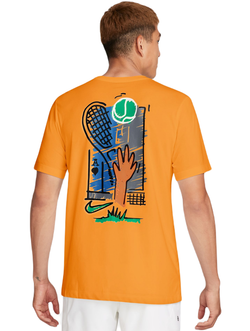 Мужская теннисная футболка Nike Court Dri-Fit T-Shirt Open - Оранжевый