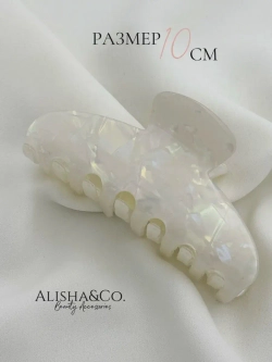 Крабик для волос большой Jolie XL Pearl