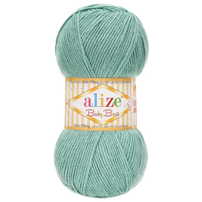 Пряжа Alize (Ализе) Baby Best / уп.5 мот. по 100 г, 240 м, 463 мята