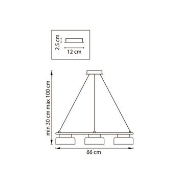 Люстра подвесная 6*Gx53 740167 черный Fico II Lightstar