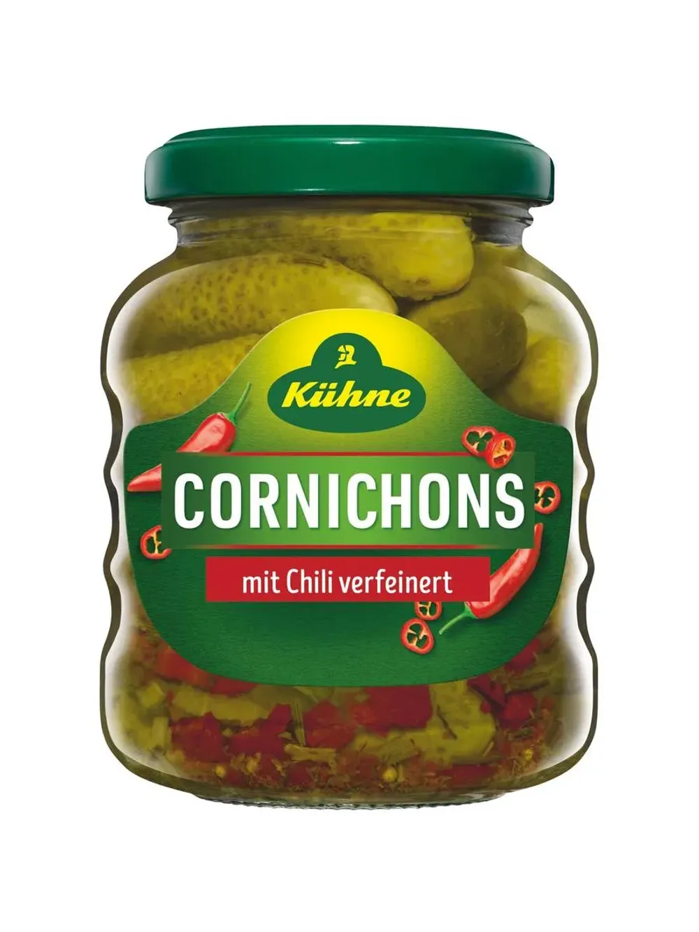 KUHNE Cornichons hot Корнишоны в маринаде 180 г