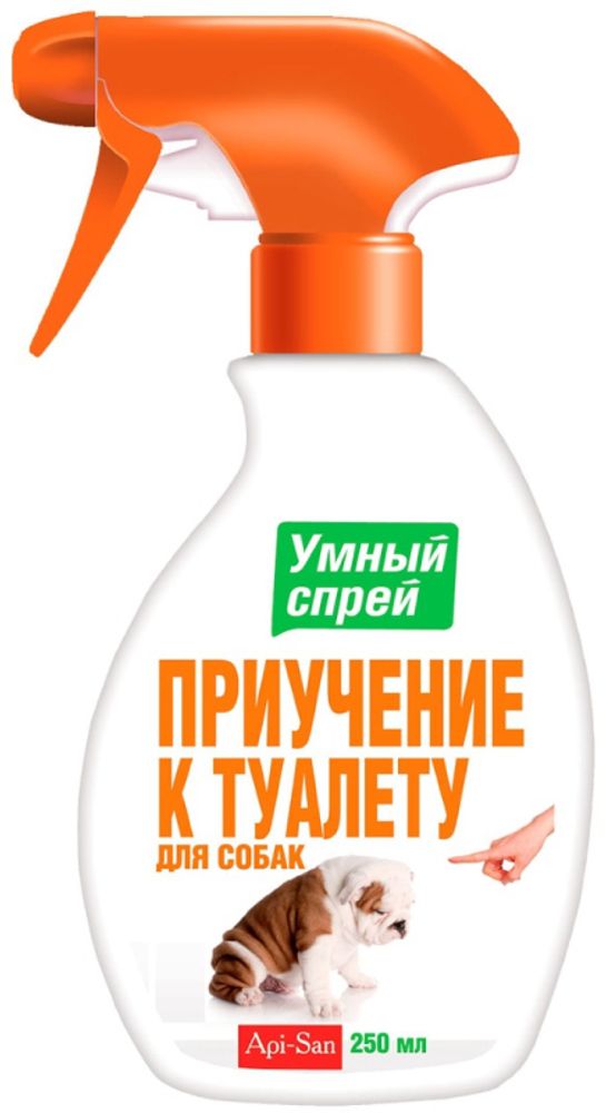 Cредство APICENNA "Умный спрей" - приучение к туалету для собак, 250 мл