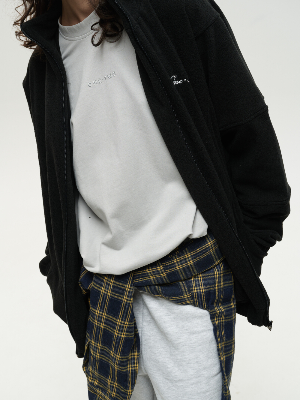 Zip-Up Sweatshirt Black
