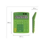 Калькулятор BRAUBERG EXTRA 12р /2 памяти/ (155*206) Зеленый, COLOR-12-DG