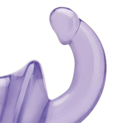 Фиолетовый безремневой страпон Strapless Strap-On (Цвет: фиолетовый)