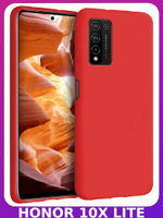 Мягкий Soft Touch чехол из силикона для HUAWEI HONOR 10X LITE / P SMART 2021 с бархатной подкладкой