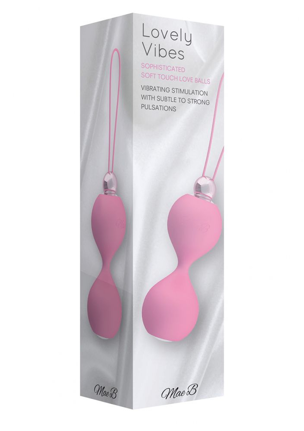Розовые вагинальные шарики Soft Touch Vibr Love Balls (Цвет: розовый)