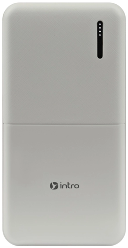 Устройство зарядное портативное Power bank Intro ZX10 2,1А 10000mAh белый