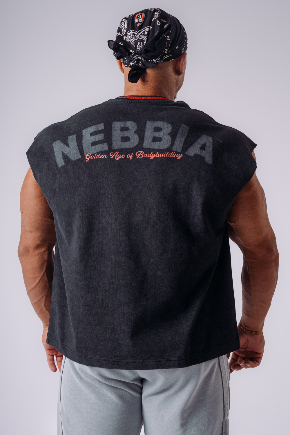 Майка NEBBIA x Olympia Muscle Cover Tank Top 947 Черная