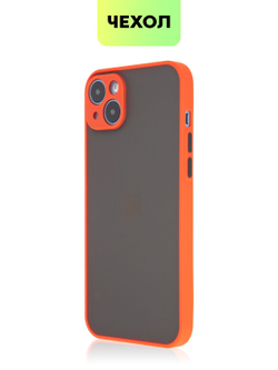 Чехол BROSCORP для Apple iPhone 14 Plus оптом (арт. IP14PLUS-ST-TPU-RED-BLACK)