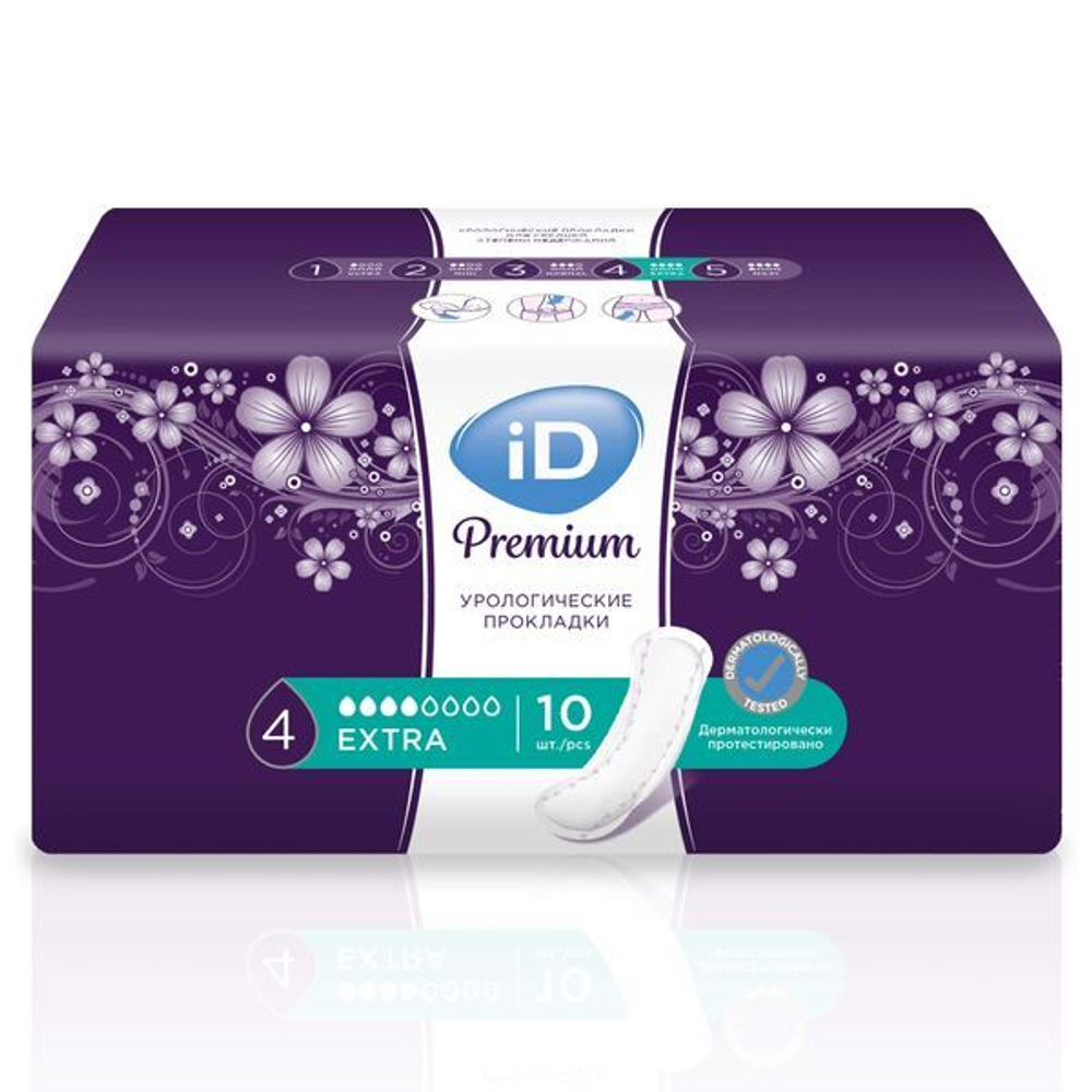Прокладки урологические для женщин ID Premium Extra