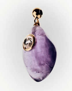 Подвеска-шарм Balance Amethyst серебро 925 пробы покрытое золотом