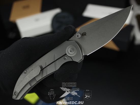 Нож складной WE Knife Riff-Raff WE22020B-3 сталь клинка CPM-20CV, рукоять титан