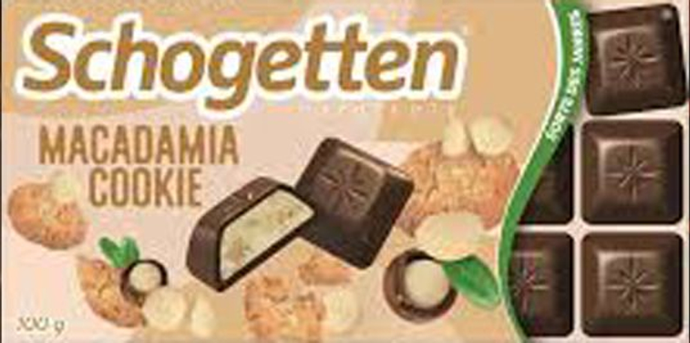 Шоколад Schogetten Macadamia nuts cookies 100гр*15шт Германия