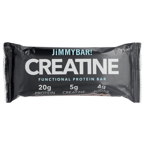 JiMMY!, Bars With Benefits™, протеиновый батончик с креатином, брауни с двойной помадкой, 12 батончиков по 58 г (2,05 унции)