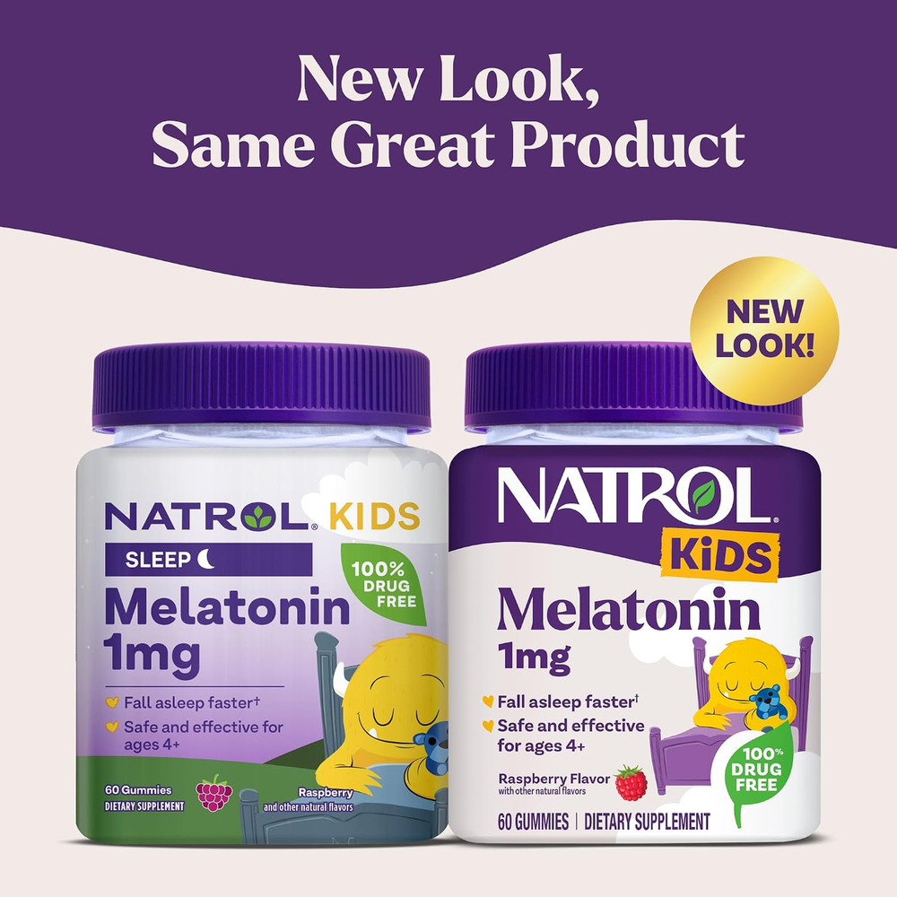 Жевательные мармеладки Natrol Melatonin,  для детей, 1мг, 60 шт