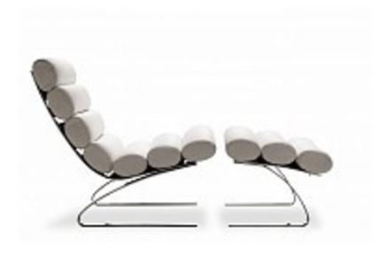 кресло  sinus armchair ( кожа) (by Steel Arts)