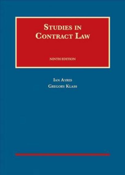 Studies in Contract Law