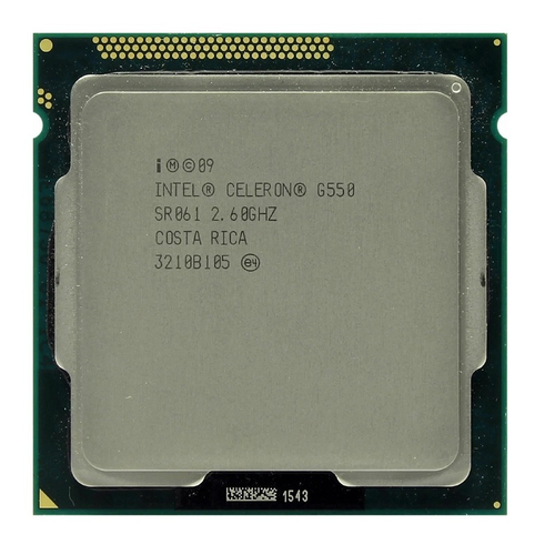 Процессор Intel Celeron G550 Sandy Bridge, 2600MHz, LGA1155, L3 2048Kb, OEM (CM8062307261218)
