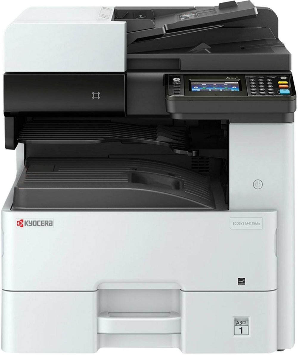 МФУ лазерное KYOCERA M4125idn 3 в 1, А3, 25 стр./мин, 100 000 стр./мес, дуплекс, АПД, сетевая карта, 1102P23NL0