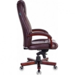 Кресло руководителя Бюрократ T-9923WALNUT/BLACK черный кожа
