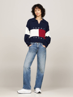 Свитер FLAG RUGBY Tommy Jeans - темно-синий(DW0DW18677)