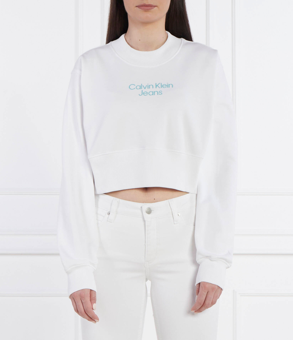 Худи STACKED INSTITUTIONAL CALVIN KLEIN JEANS - белый(J20J221466)